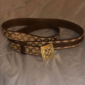 Brown Coach Signature Belt- size L